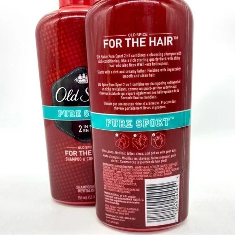 Old Spice Pure Sport 2 in 1 Shampoo and Conditioner